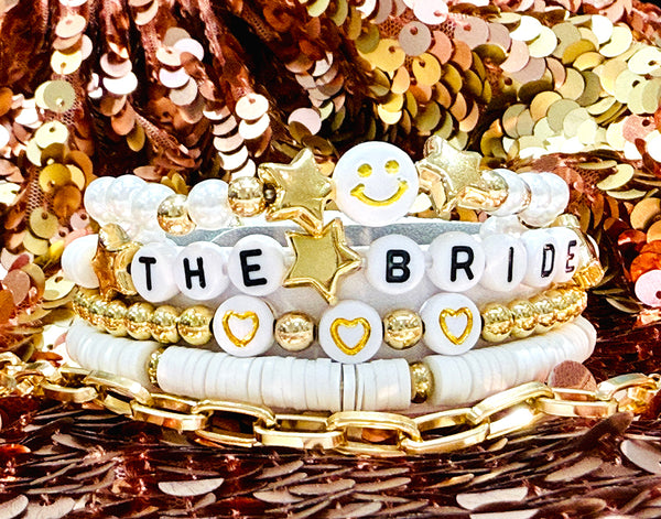 THE BRIDE Hen Party gift Friendship Bracelets wristbands