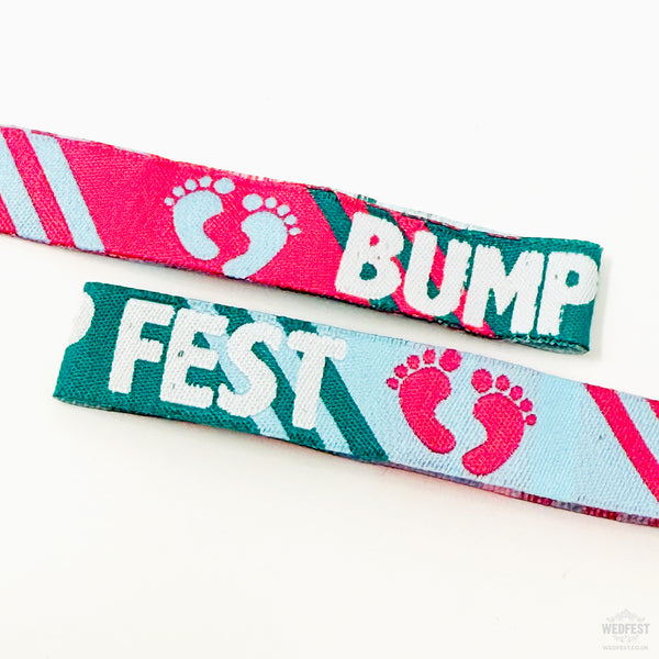 bump fest festival baby shower wristbands