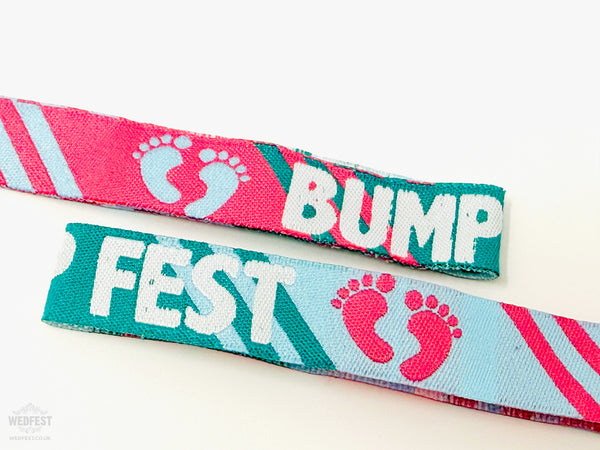 bumpfest baby shower wristbands