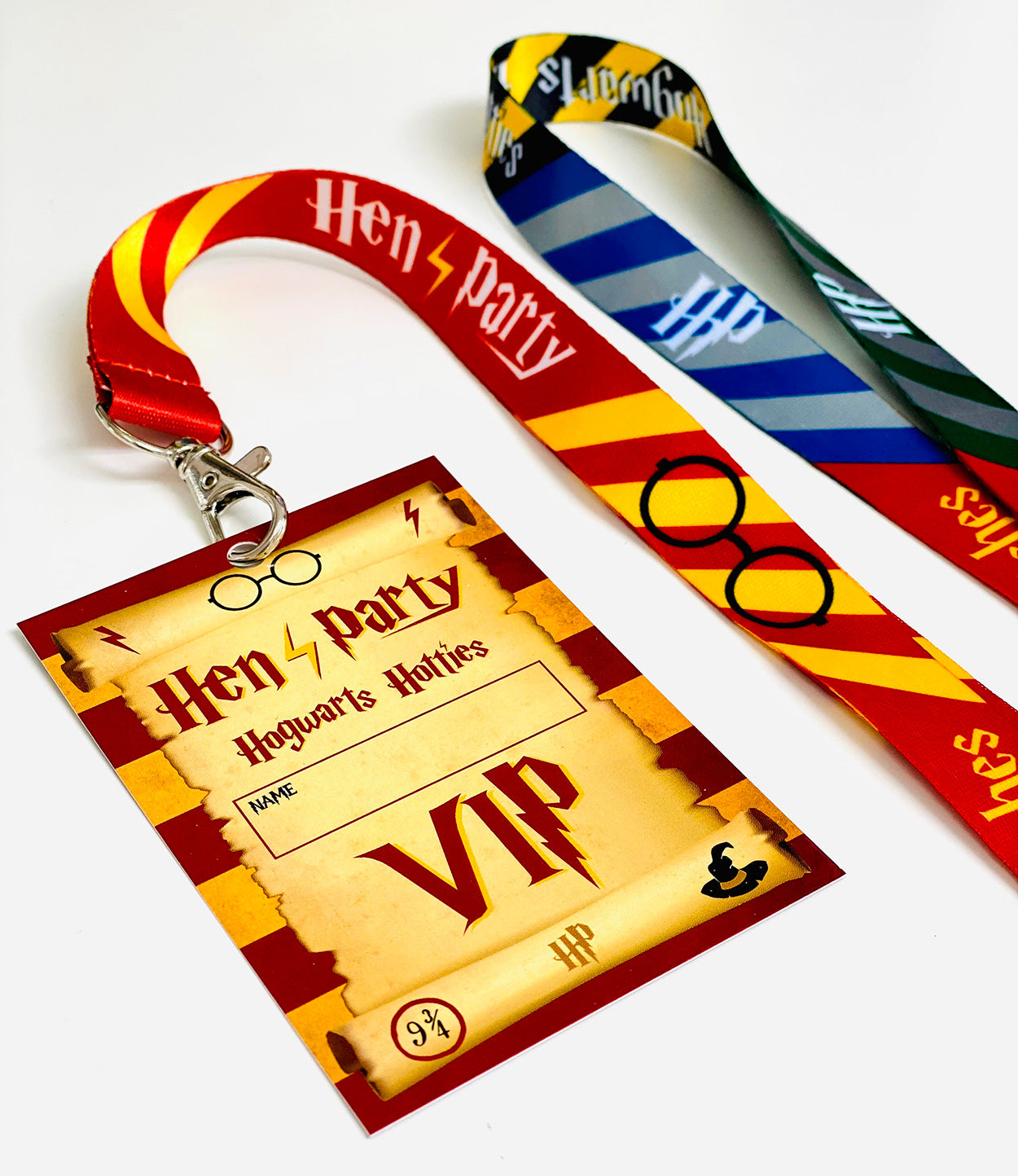 harry potter hen party vip pass lanyards