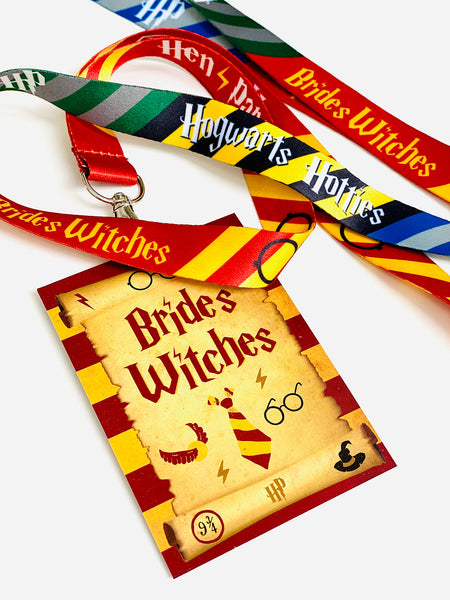 hen party lanyards harry potter theme