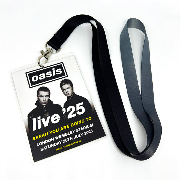 LIVE '25 Tour Personalised VIP Lanyard Gifting Ticket