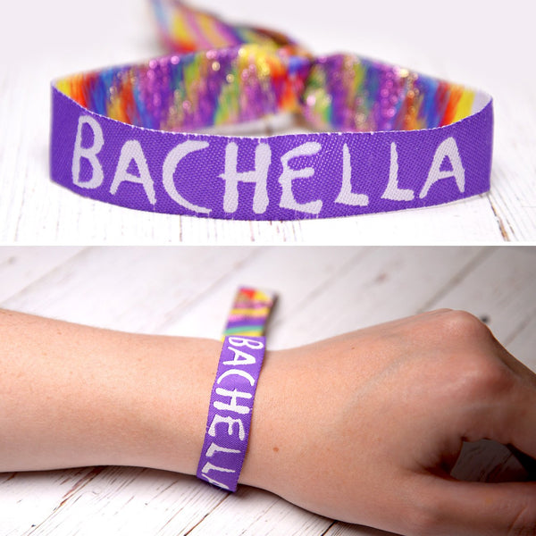 bachella coachella theme bachelorette party wristband favors