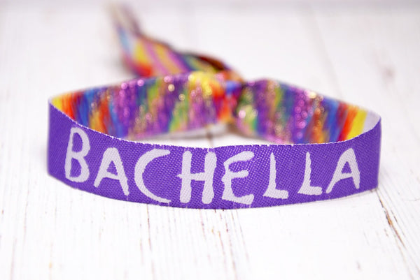 bachella coachella theme festival bachelorette party wristbands bracelets