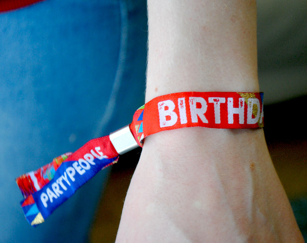 BIRTHDAYFEST ® Festival Birthday Party Wristbands