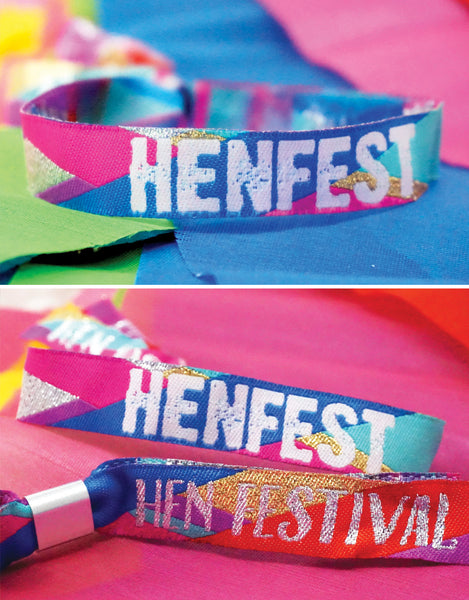 henfest festival hen do wristbands