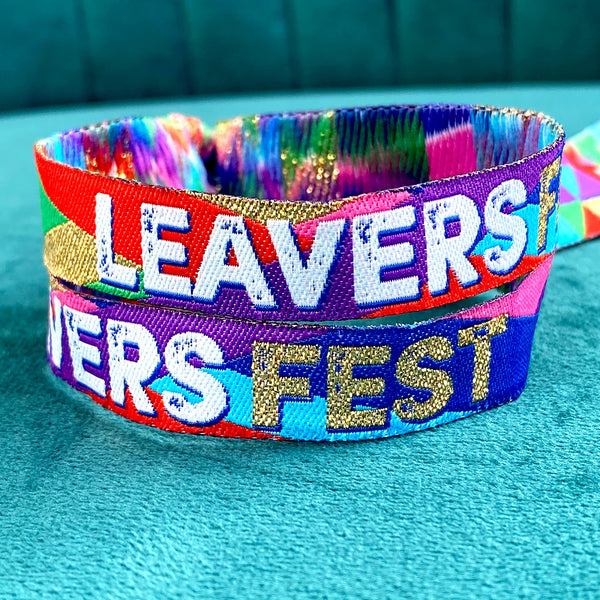 LEAVERS FEST End of School Festival Party Wristbands